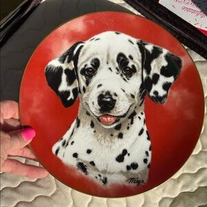 Vintage Dalmatian Decorative Plate 8” Princeton Gallery #M0644